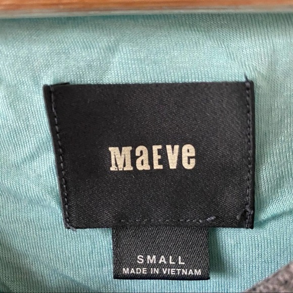 Anthro Maeve Grey Wrap Tee Dress size S Small Anthropologie - Picture 6 of 8